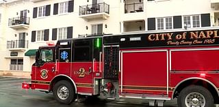 Couple escapes apartment fire in Naples