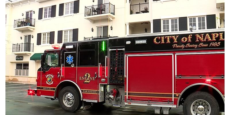 Couple escapes apartment fire in Naples