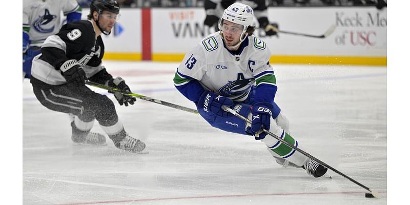 Hughes continues hot streak, Canucks overcome loss of Boeser to beat Kings 4-2