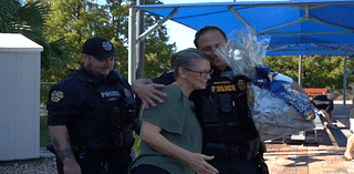 Woman reunites with the two Orlando Police officers who helped save her life at local pool