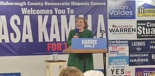 In Tampa, Hillary Clinton tells Democrats Harris must win the popular vote & the Electoral College