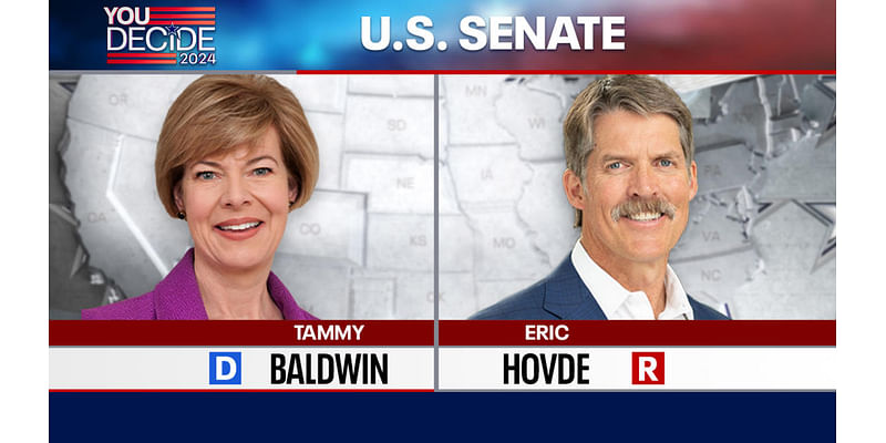 Live election results: Baldwin faces Hovde in Wisconsin's US Senate race