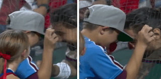 Castellanos' celebration with son following walk-off win is everything