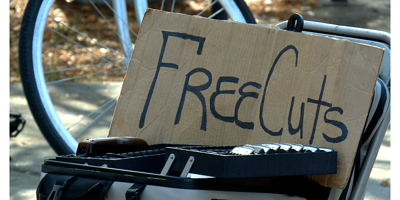 'They're people just like us': Man offers free haircuts for people experiencing homelessness