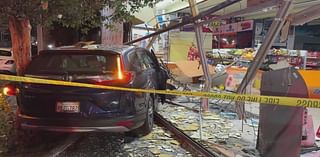 Woman loses control of SUV, careens into East Hollywood liquor store