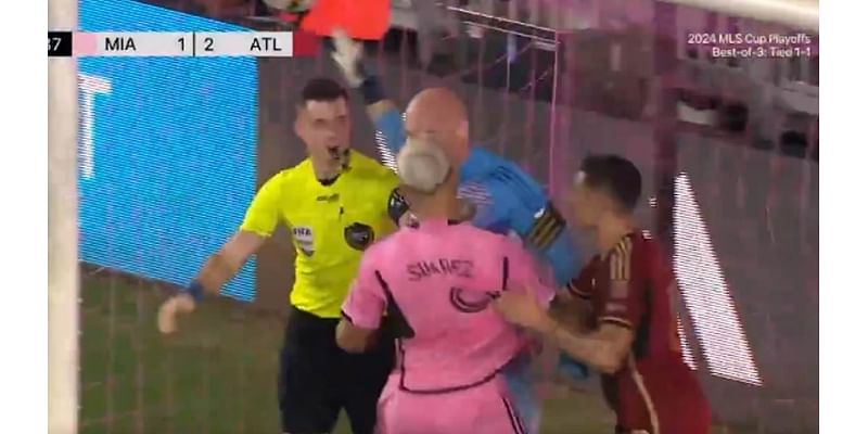 Luis Suarez embroiled in bizarre confrontation with a former Premier League goalkeeper during Inter Miami's MLS Cup defeat - but cult hero, 40, has the last laugh!