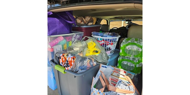 Local gym collects supplies for displaced student-athletes