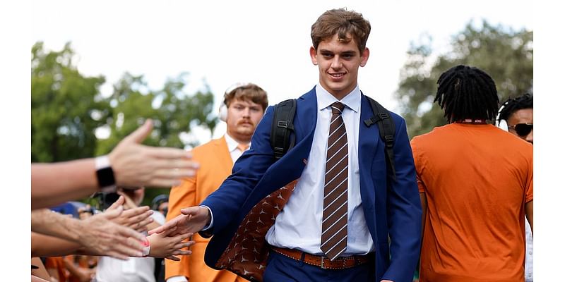 Arch Manning and cousin Charlie, 6, BOTH get their first starts at QB as Texas soars and Eli shares adorable clip from son's youth game