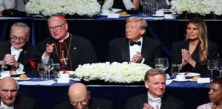 Trump attends Al Smith dinner with Melania, Harris appears virtually