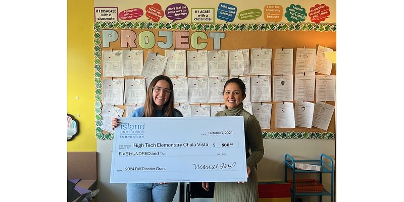 North County Teachers Receive Grant From North Island Credit Union Foundation