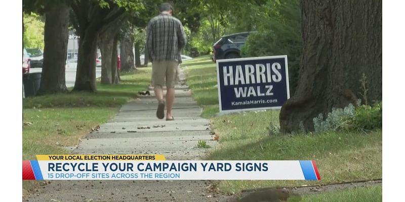 St. Louis region partner to recycle campaign yard signs