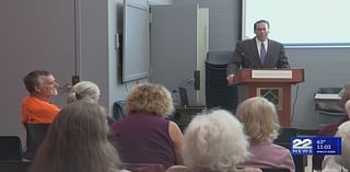 22News Storm Team meterologist Brian Lapis speaks to Springfield Naturalists Club