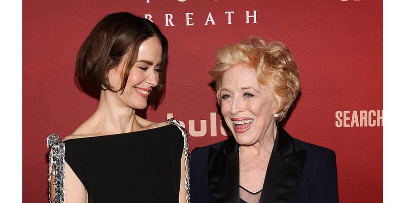 Sarah Paulson, 49, and partner Holland Taylor, 81, look loved up as they appear hand in hand at Hold Your Breath premiere