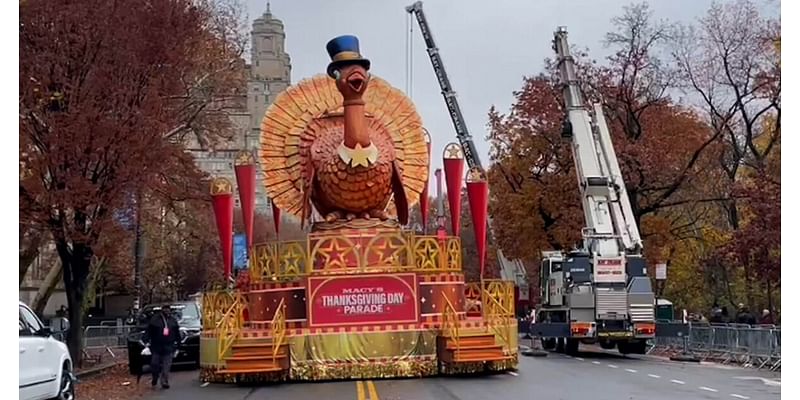 Final preparations are underway for the Macy's Thanksgiving Day parade