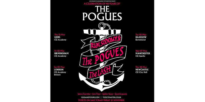 The Pogues announce Rum Sodomy & The Lash anniversary tour