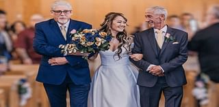 Bride Surprises Her Biological Dad by Having Him Walk Her Down the Aisle Alongside Her Adoptive Father (Exclusive)