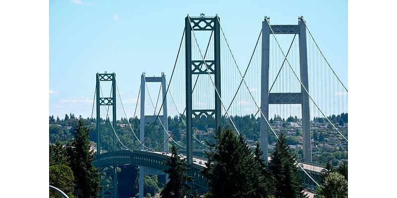 Tacoma Narrows drivers: Plan for lane closures next week during bridge inspection, repairs