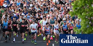 Rival logos go missing in photos of Nike-sponsored Melbourne Marathon festival