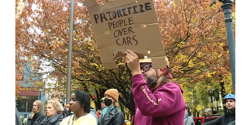 Advocacy groups rally for change amid record rise in Portland traffic deaths