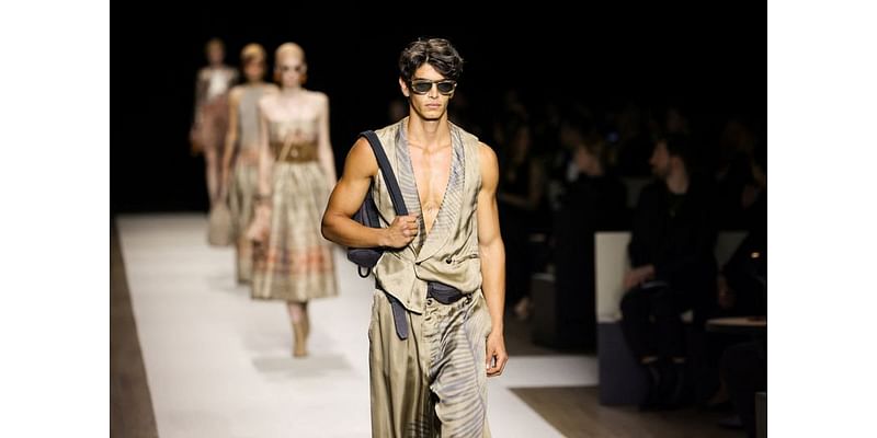 Giorgio Armani takes fashionistas ‘on a journey’ at NY fashion show