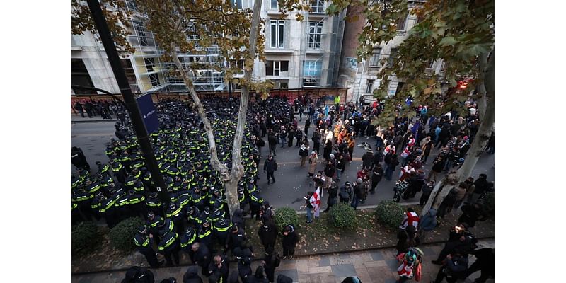 Georgian Police Break Up Opposition Protest Camp in Tbilisi