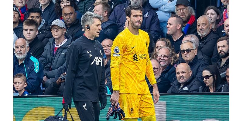 Alisson's injury at Crystal Palace comes at the worst time as Liverpool gear up for proper tests after international break, writes LEWIS STEELE