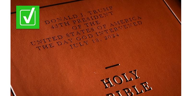 Yes, Trump-branded ‘God Bless the USA’ Bibles were made in China