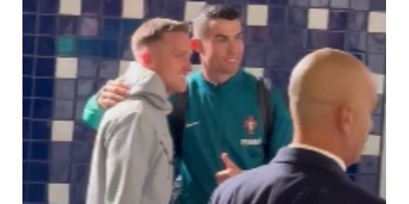 Poland captain Piotr Zielinski defends posing for a post-match picture with Cristiano Ronaldo - after being slammed for having 'no honour' following 5-1 hammering by Portugal