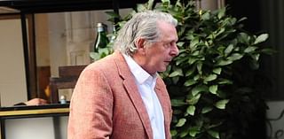 Charles Saatchi, 81, embraces his natural grey hair on outing to his beloved Mayfair restaurant Scott's for lunch