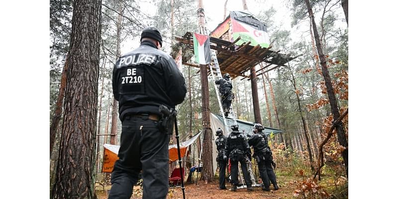 German police forcibly clear protest camp from near Tesla plant