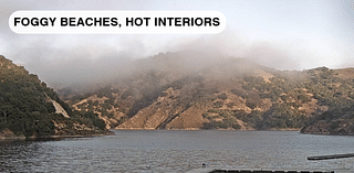 Another day of fog at the beaches but heat for the interiors