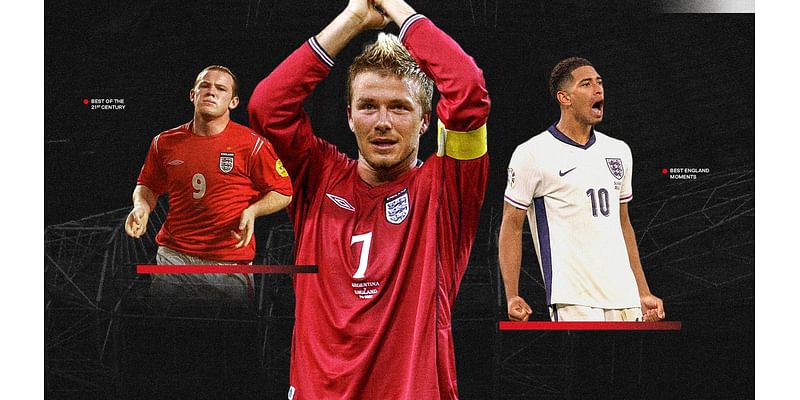 David Beckham's Greece free-kick, Jude Bellingham's Euros acrobatics and the 25 best England moments of the 21st century so far - ranked