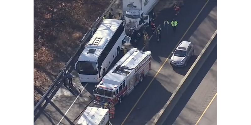 12 military members injured in bus crash on N.J. Turnpike