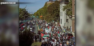 Pro-Palestinian protesters shut down Storrow Drive during march calling for ceasefire in Gaza - Boston News, Weather, Sports