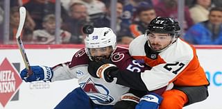 Flyers' point streak ends with loss to Avalanche