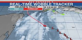 LIVE: Tropical Storm Helene real-time wobble tracker