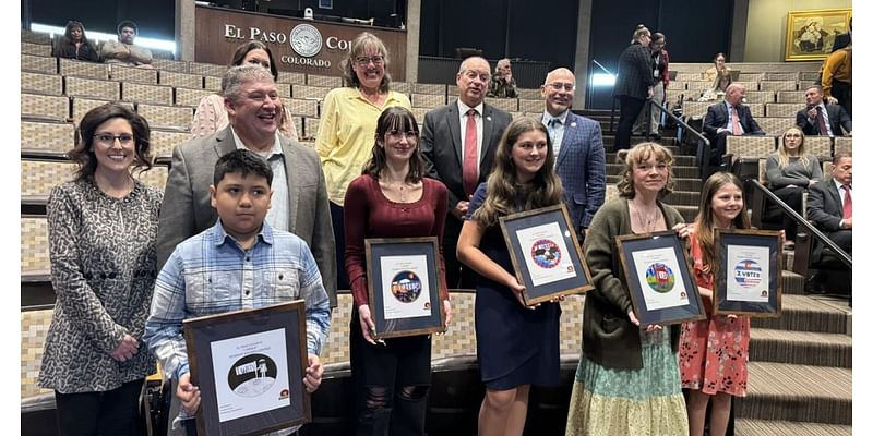 El Paso County students design unique 'I Voted' stickers for competition