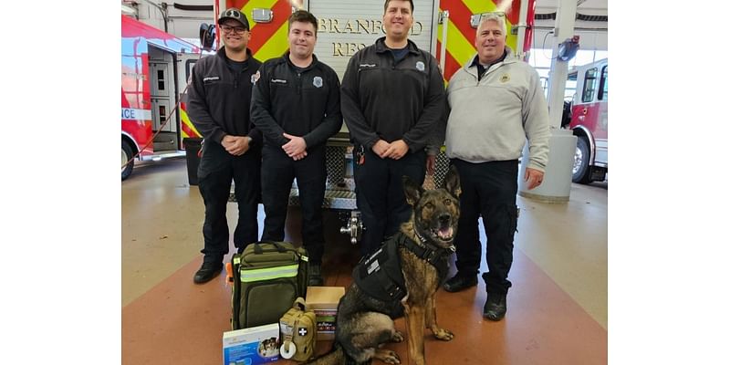 Firefighters, Motorcycle Aficionados, Citizens, Donate To BPD K9 Arrow