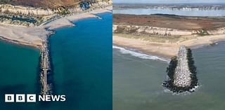 Hengistbury Head Beach reopens after coastal defence works finish