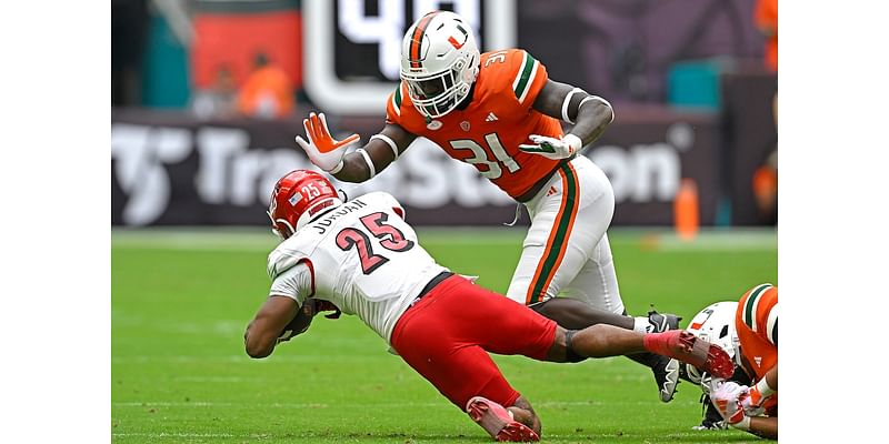 Where to watch Miami Hurricanes vs Louisville football streaming free today; TV channel, spread, game odds