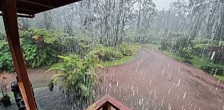 Heavy downpours hit Hawaii Island, shelters opened