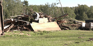 Family farm damaged by EF-1 tornado