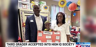 Lake Charles third grader accepted into Mensa