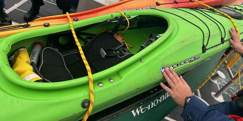 USCG rescues two capsized kayakers from Meyers Beach