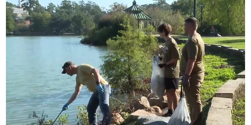 Neighbors remove hundreds of pounds of trash from lakeshores and parks around Tallahassee