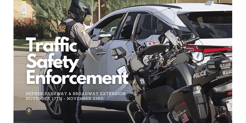 OKCPD announces traffic safety enforcement schedule