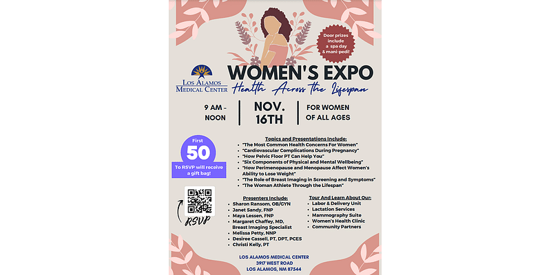 Los Alamos Medical Center Invites Community To Women’s Health Expo For All Ages Saturday Nov. 16