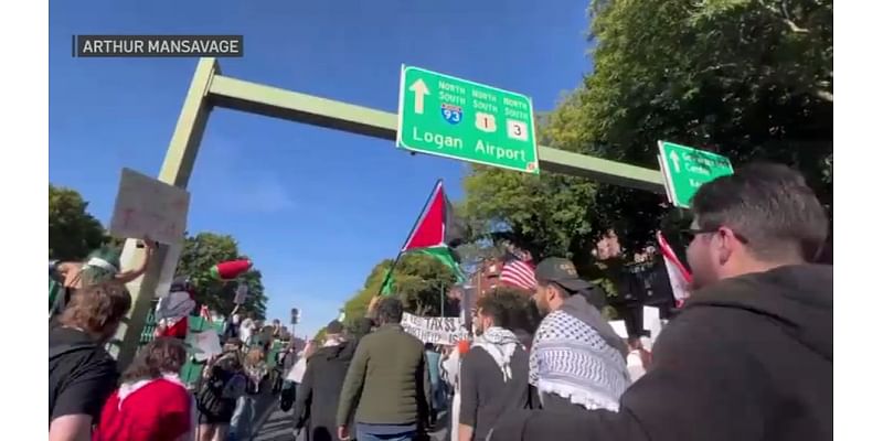 Demonstrators block Storrow Drive in Boston before moving toward state house