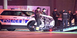 Five hospitalized, including police officer, after Downtown, Columbus collision