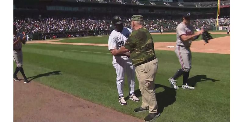 White Sox and family honor two-time Purple Heart recipient